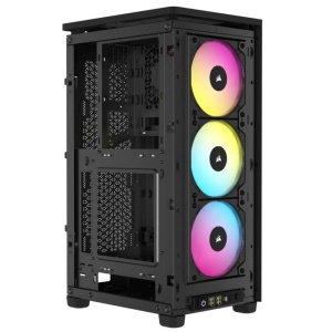 Carcasa Corsair 2000D Airflow RGB Mini-ITX, panou tempered glass, 3x 2.5" drive bays, dimensiune 458x271x200, negru - Img 10