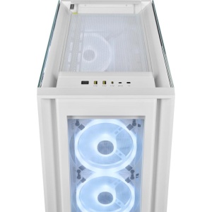Carcasa CORSAIR iCUE 5000X RGB QL Edition Mid-Tower ATX WHITE, Expansion Slots 7 vertical + 2 horizontal - Img 7