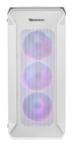 Carcasa GENESIS IRID 505 V2 Mid Tower ARGB ALB, Tempered Glass, Sloturi Expansiune 8, Drive Bays: 2x3.5" 7x2.5", Ventilatoare Suportate: 6 (spate: 1x120mm, fata: 3x120mm sau 2x140mm, sus: 2x120mm sau 2x140mm), Ventilatoare Incluse: 4 (4x120mm OXAL ARGB), - Img 4