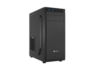 Carcasa NATEC ARACANTA Mid Tower NEGRU, Sloturi Expansiune 6, Drive Bays: 1x3.5" 3x2.5" 1x5.25", Ventilatoare Suportate: 4 (spate: 1x80mm sau 1x90mm sau 1x120mm, lateral: 1x120mm, fata: 2x120mm), Ventilatoare Incluse: 1 (spate: 1x80mm), Format Placa De - Img 1