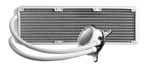 Cooler Procesor ASUS ROG STRIX LC 360 ARGB WHITE EDITION, marime radiator 360mm, 3 ventilatoare ARGB, viteza ventilatoare 800-2500 RPM +/- 10%, Suport AMD: AM5 AM4 TR4, suport INTEL: LGA 1700 1200 115x, zgomot: 37.6dB, airflow: 80.95CFM/137.5 m3h - Img 3
