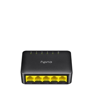 CUDY 5-Port Gigabit Desktop Switch, 5 10/100/1000M RJ45 Ports, IGMP Snooping, Loop Detection/Prevention, 802.1p/DSCP QoS, Desktop Plastic Case, Power Saving, Plug & Play, Wall-Mount - Img 2