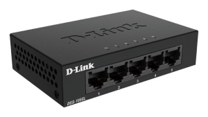 D-Link Switch DGS-105GL, 5 porturi Gigabit, Capacity 10Gbps, desktop, faramanagement, metal, negru, fara ventilator, D-Link Green. - Img 7
