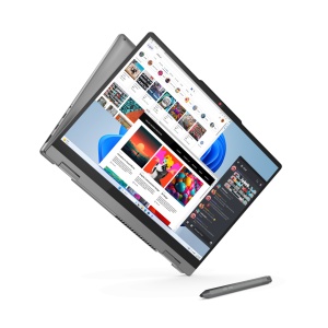 Laptop Lenovo IdeaPad 5 2-in-1 14IRH9, 14" WUXGA (1920x1200) OLED 400nits Glossy, 100% DCI-P3, 60Hz, TÜV Low Blue Light, Glass, Touch, Intel Core i7-13620H, 10C (6P + 4E) / 16T, P-core 2.4 / 4.9GHz, E-core 1.8 / 3.6GHz, 24MB, video Integrated Intel UHD - Img 9