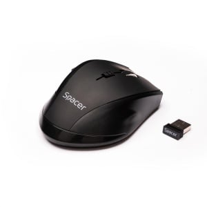 MOUSE Spacer, PC sau NB, fara fir, USB 2.4 GHz, optic, 800/ 1200/1600 dpi, butoane/scroll 6/1, rezolutie selectabila, negru, SPMO-W02 - Img 3