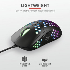 Mouse Trust GXT 960, Graphin Ultra-lightweight Gaming Mouse, negru - Img 8