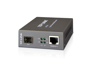 "Omada 10/100/1000 Mbps RJ45 to 1000 Mbps SFP Slot Supporting MiniGBIC Modules PORT: 1× Gigabit SFP Slot, 1× Gigabit RJ45 Port (Auto MDI/MDIX) SPEC: Chassis TL-MC1400 Rack-mountable" - Img 3