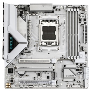 Placa de Baza GIGABYTE B850M EAGLE WIFI6E ICE AM5, 4x DDR5, 1x HDMI 2x DP, 1x PCIE 5.0 x16 1x PCIE 3.0 x16, 2x M.2, 4x SATA 6GB/s, mATX - Img 3