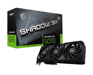 Placa Video MSI GEFORCE RTX 5070 SHADOW 3X OC 12G GDDR7 192 bit, PCIE 5.0, 3x DP 1x HDMI - Img 4