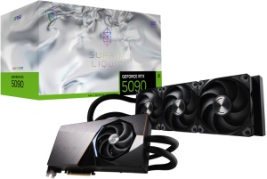 Placa Video MSI GEFORCE RTX 5090 SUPRIM LIQUID SOC 32GB 512 bit, PCIE 5.0, 3x DP 1x HDMI - Img 1