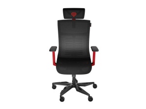 Scaun gaming Genesis Astat 700 G2, material Mesh PureFlow Plus, reglabil pe inaltime, greutate maxima suportata 120 kg, inaltime scaun reglabil 27.5 - 34.5 cm, spatar ajustabil 135°, dimensiuni roti 60mm, echipat cu piston cu gaz clasa 4, negru/rosu - Img 2