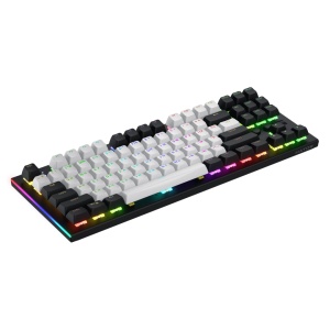 Tastatura mecanica cu fir Hator Gravity TKL conectivitate USB, polling rate 1000Hz, iluminare RGB cu functia de a customiza fiecare tasta individual, tip switch HATOR Aurum Orange Linear rev.2.0, durata de viata switch 70M de clickuri, material taste - Img 4