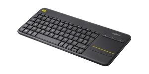 Tastatura wireless Logitech Touch K400 Plus, interfata USB, cu touchpad, dimensiuni 354.3 x 139.9 x 23.5 mm, negru - Img 1
