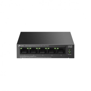 "5-Port Gigabit Desktop Switch with 4-Port PoE+ PORT: 4× Gigabit PoE+ Ports, 1× Gigabit Non-PoE Port SPEC: 802.3af/at, 65 W PoE Power, Desktop Steel Case FEATURE: Extend Mode for 250m PoE Transmitting, PoE Auto Recovery, Plug and Play" - Img 3
