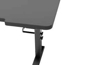 Birou gaming Genesis Holm Modular 180, material lemn/metal, reglabil pe inaltime 70 - 90 cm, iluminare RGB, management cabluri, negru - Img 2