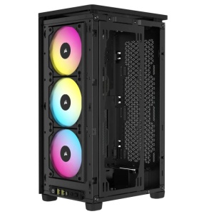 Carcasa Corsair 2000D Airflow RGB Mini-ITX, panou tempered glass, 3x 2.5" drive bays, dimensiune 458x271x200, negru - Img 11