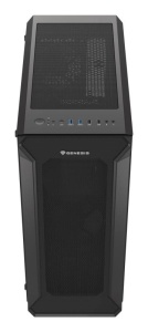 Carcasa GENESIS IRID 505 V2 Mid Tower NEGRU, Tempered Glass, Sloturi Expansiune 8, Drive Bays: 2x3.5" 7x2.5", Ventilatoare Suportate: 6 (spate: 1x120mm, fata: 3x120mm sau 2x140mm, sus: 2x120mm sau 2x140mm), Ventilatoare Incluse: 4 (2x120mm), Format Placa - Img 3