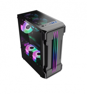 Carcasa PRO GAMING ZERG Mid Tower ARGB Negru - Img 2