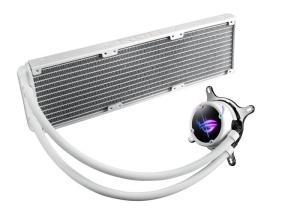 Cooler Procesor ASUS ROG STRIX LC 360 ARGB WHITE EDITION, marime radiator 360mm, 3 ventilatoare ARGB, viteza ventilatoare 800-2500 RPM +/- 10%, Suport AMD: AM5 AM4 TR4, suport INTEL: LGA 1700 1200 115x, zgomot: 37.6dB, airflow: 80.95CFM/137.5 m3h - Img 7