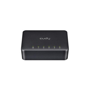CUDY 5-Port Gigabit Desktop Switch, 5 10/100/1000M RJ45 Ports, IGMP Snooping, Loop Detection/Prevention, 802.1p/DSCP QoS, Desktop Plastic Case, Power Saving, Plug & Play, Wall-Mount - Img 3
