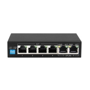 Extralink KRIOS PoE Switch 4x Gigabit PoE/PoE+ 2x RJ45 Uplink Gigabit 60W - Img 4