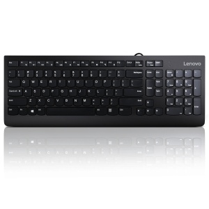 Lenovo 300 USB Keyboard - US English, Tip: Standard, Interfata tastatura: USB, Tehnologie: cu fir, Tastatura iluminata: Nu, Culoare: Negru, Dimensiune: 424 x 146 x 20 mm, Greutate: 76g, Garantie: 1 an - Img 1