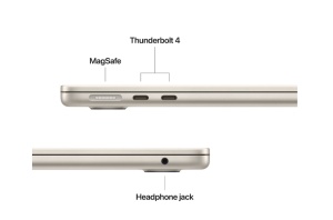 MacBook Air 13.6" Retina/Apple M4 (CPU 10-core, GPU 10-core, NeuralEngine 16-core)/32GB/512GB - starlight - INT KB (2025) 35W (cto from MC6A4RO/A) - Img 2