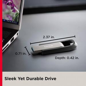 Memorie USB Flash Drive Sandisk Extreme GO, 64GB, USB 3.1, negru - Img 3