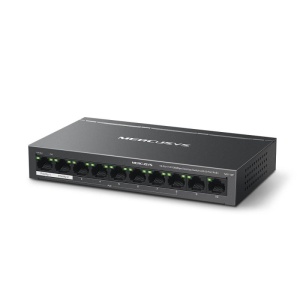 MERCUSYS DESKTOP SWITCH 10PORT MS110P POE, Interfata: 10× 10/100 Mbps, Standarde si protocoale: IEEE 802.3x Flow Control, Dimensiuni: 171*98* 27 mm, Porturi POE: 1-8, Buget POE: 65W. - Img 6