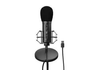 Microfon Genesis Radium 600 G2, tip Condenser, model cardioid, suport fix, conectivitate USB-C si Jack 3.5 mm, raspuns in frecventa 30 - 18.000 Hz, sensibilitate -36 dB, lungime cablu 180 cm, negru - Img 5