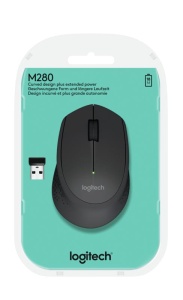 Mouse Logitech wireless M280, senzor optic, interfata nano-usbm rezolutie maxima 1000 DPI, butoane/rotite 3/1, dimensiuni 105.4 x 67.9 x 38.4 mm, negru - Img 6