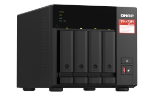 NAS QNAP 473A 4-Bay, CPU AMD Ryzen V1000 series V1500B 4C/8T 2.2 GHz, RAM 8GB (1x 8GB) DDR4 (2 x SODIMM slots, max. 64GB total, optional ECC RAM support), 2.5/3.5 SAS 12Gbps, SAS/SATA 6Gbps HDD (neincluse), LAN: 2 x 2.5GbE, optional 10GbE expansion via a - Img 8