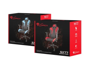Scaun gaming Genesis Nitro 770, material piele ecologica + Textil, reglabil pe inaltime, greutate maxima suportata 150 kg, inaltime scaun reglabil 45.5 - 54.5 cm, spatar ajustabil 180°, dimensiuni roti 60mm, echipat cu piston cu gaz clasa 4, manere 2D, - Img 6