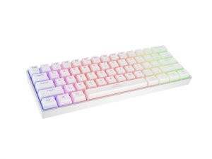 Tastatura gaming mecanica wireless Genesis Thor 660 G2 60% , iluminare RGB, switch Tactile, switch model Gateron Brown, numar taste 61, 13 butoane multimedia, lungime cablu 1.5m, dimensiuni 293 x 102 x 39 mm, alb - Img 4