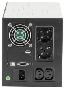UPS Legrand KEOR SP 1500, 1500VA/ 900W, 2x IEC + 2x German standard sockets, USB HID, baterie 2x 12V 9Ah, stabilizator electronic (AVR), 230V, forma Tower, tehnologie Line interactiv, dimensiuni 148 x 173 x 380mm - Img 8