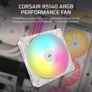 Ventilator Carcasa CORSAIR RS140 1x140mm ARGB ALB - Img 6