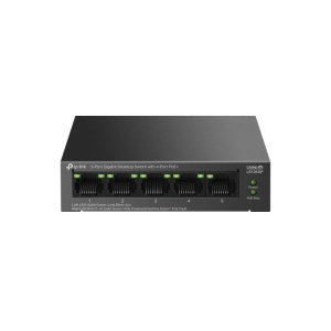 "5-Port Gigabit Desktop Switch with 4-Port PoE+ PORT: 4× Gigabit PoE+ Ports, 1× Gigabit Non-PoE Port SPEC: 802.3af/at, 65 W PoE Power, Desktop Steel Case FEATURE: Extend Mode for 250m PoE Transmitting, PoE Auto Recovery, Plug and Play" - Img 4
