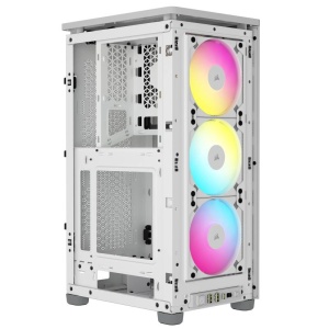 Carcasa Corsair 2000D Airflow RGB Mini-ITX, panou tempered glass, 3x 2.5" drive bays, dimensiune 458x271x200, alb - Img 11