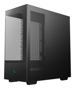 Carcasa DEEPCOOL CH690 DIGITAL Mid Tower NEGRU, Tempered Glass+ SPCC+ ABS, Sloturi Expansiune: 8, Drive Bays: 1x3.5" 2+1x2.5", Ventilatoare Suportate: 10 (spate: 1x120mm sau 1x140mm, sus: 3x120mm sau 3x140mm lateral: 3x120mm sau 3x140mm, invaluite in - Img 9