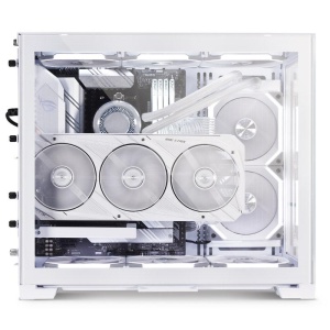 Carcasa Lian Li O11 Dyn Mini Snow Edition Mid-Tower Tempered Glass alb, PCI-Slots 5, 7 - Img 9