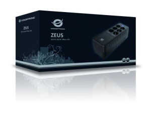 Conceptronic ZEUS05E 650VA 360W UPS, Schuko x 6 (3x surge protection 3x surge protection & battery backup), RJ45 In/Out, AVR, 110 x 309 x 84 mm - Img 2