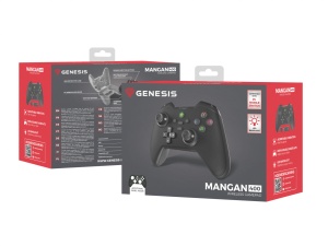 Controller wireless Genesis Mangan 400, tip Analog/Digital, interfata USB, bluetooth, numar butoane 19, lungime cablu 200 cm, acumulator 000 mAh, compatibilitate Android, iOS, MAC, Windows 10,11,7,8, negru - Img 5