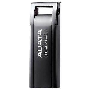 Memorie USB Flash Drive Adata UR340, 64GB, USB 3.2, black metalic - Img 1