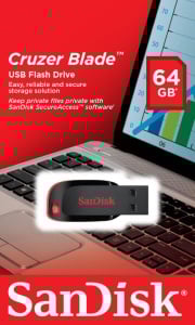 Memorie USB Flash Drive SanDisk Cruzer Blade, 64 GB, USB 2.0 - Img 2