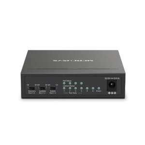 Mercusys Desktop Switch MS106LP 6 porturi 10/100Mbps, Standarde si protocoale IEEE 802.3x Flow Control, 4 porturi POE, buget POE 40W, dimensiuni: 99.8*98*25mm. - Img 3