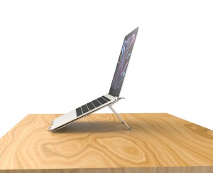 Suport laptop Serioux, SRXNCPU2, material aluminiu, dimensiune deschisă: 190x250x4mm,dimensiune pliată: 60 x 250 x 4mm, grosime: 4mm, greutate: 180g, dimensiune compatibilă: până la 15.6 ", culoare argintiu, 4 unghiuri ajustabile - Img 10