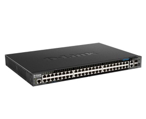 Switch D-Link DGS-1520-52MP, 48 porturi Gigabit, 2 porturi SFP+, Capacity 80Gbps, 16K MAC, 17" Rackmount, 1*fan - Img 2