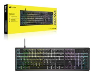 Tastatura Gaming Corsair K55 CORE Backlit Zoned RGB LED, Rubberdome - Img 10