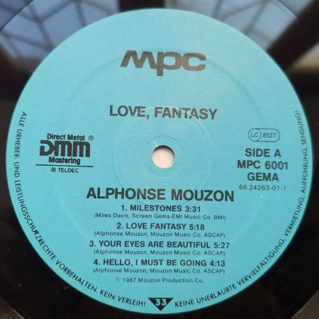 Alphonse Mouzon – албум Love, Fantasy - Img 3