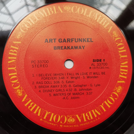 Art Garfunkel – албум Breakaway - Img 3